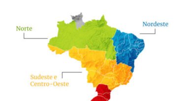 Imagem mapa arte subsistemas elétricos Brasil