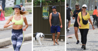 Famosos se exercitam e passeiam pela praia do Rio de Janeiro; veja