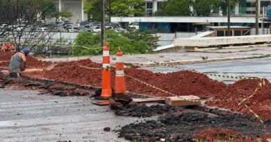 eixão norte ganha desvios para desafogar o trânsito na área central de brasília