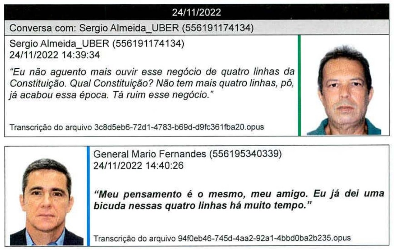 General indiciado falou em “bicuda” nas quatro linhas da Constituição