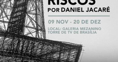 Mezanino da Torre de TV recebe exposição Riscos de Daniel Jacaré