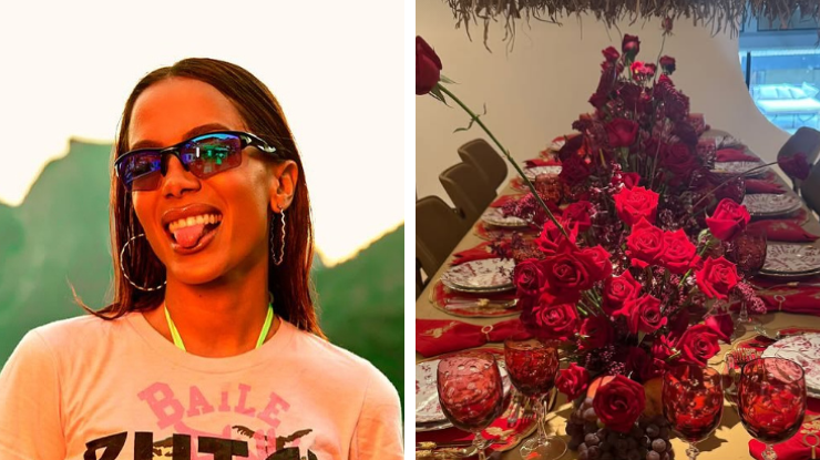 Anitta monta ceia de Natal com louças de mais de R$ 2 mil; veja