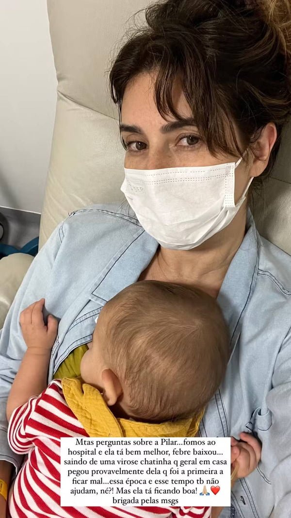 Fernanda Paes Leme revela susto com a filha: “Fomos ao hospital”