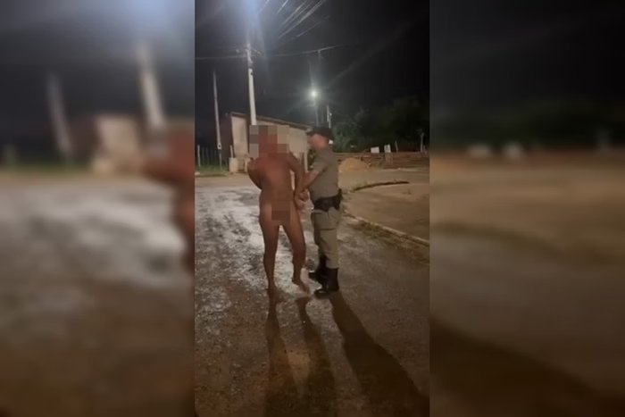 Homem fica pelado durante abordagem em Luziânia e acaba preso por desacato