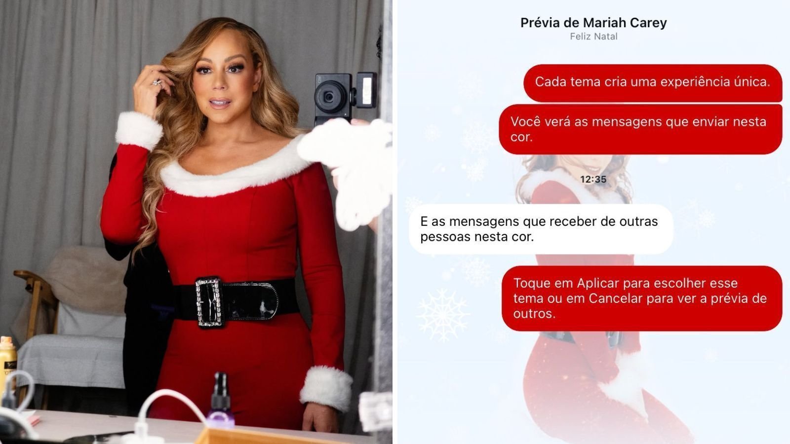 Instagram ganha tema natalino estrelado por Mariah Carey; veja como usar