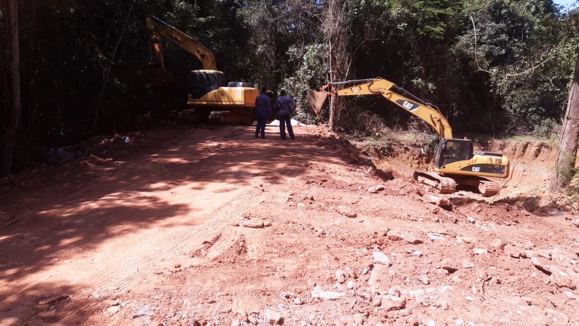 Recuperação de travessia de águas pluviais beneficia moradores do Núcleo Rural Cavas, em São Sebastião