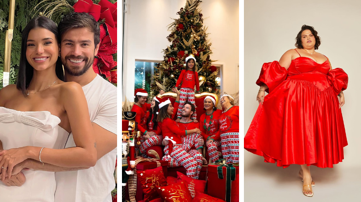 Veja looks escolhidos pelos famosos para ceia de Natal