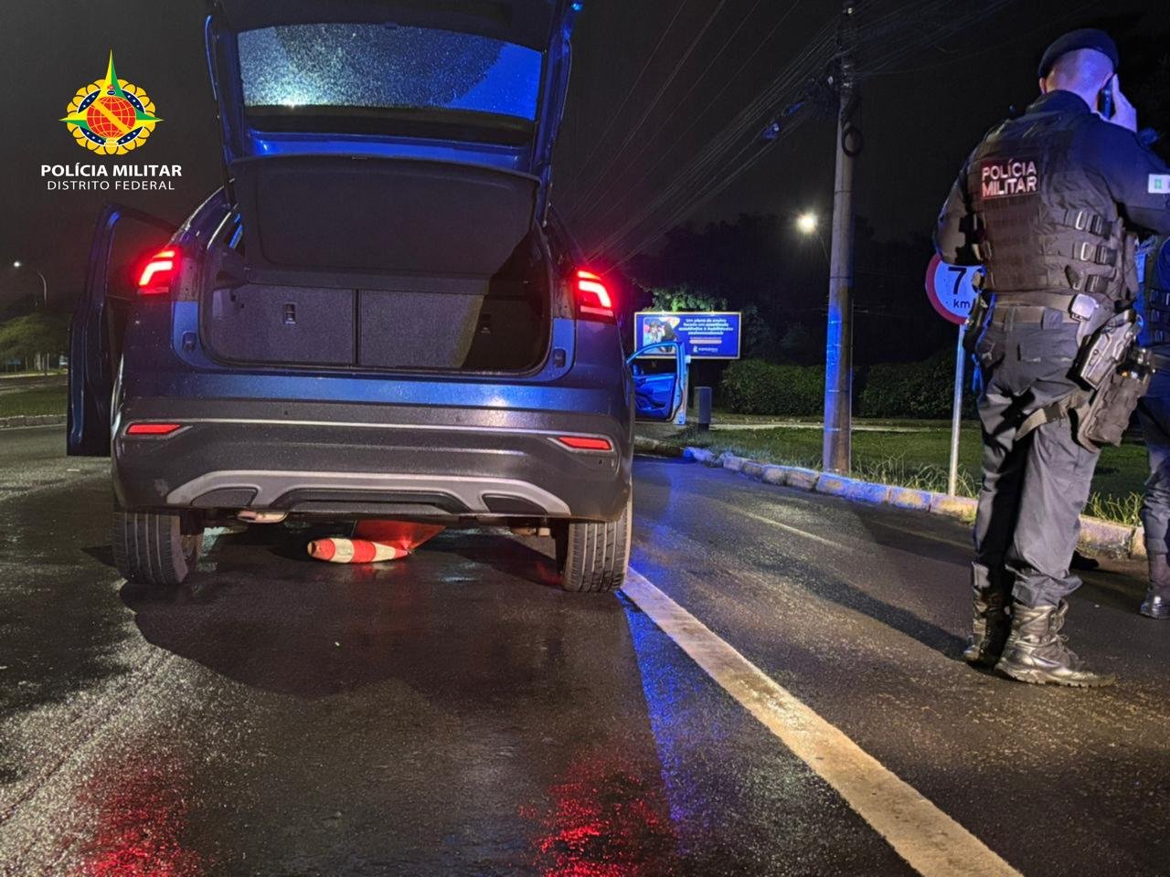 Motorista é detido após fugir de ponto de bloqueio no Plano Piloto