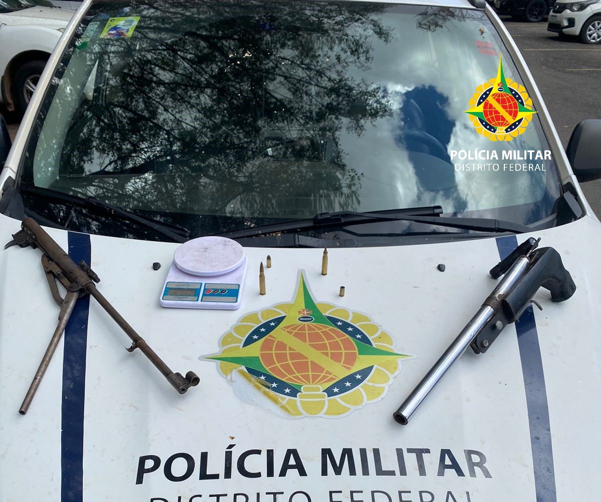 Trabalhador encontra armas e munições durante reciclagem no Sol Nascente