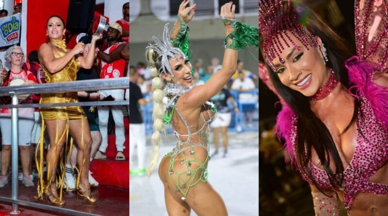 Viviane Araújo, Tati Minerato e mais vão aos ensaios de Carnaval; veja