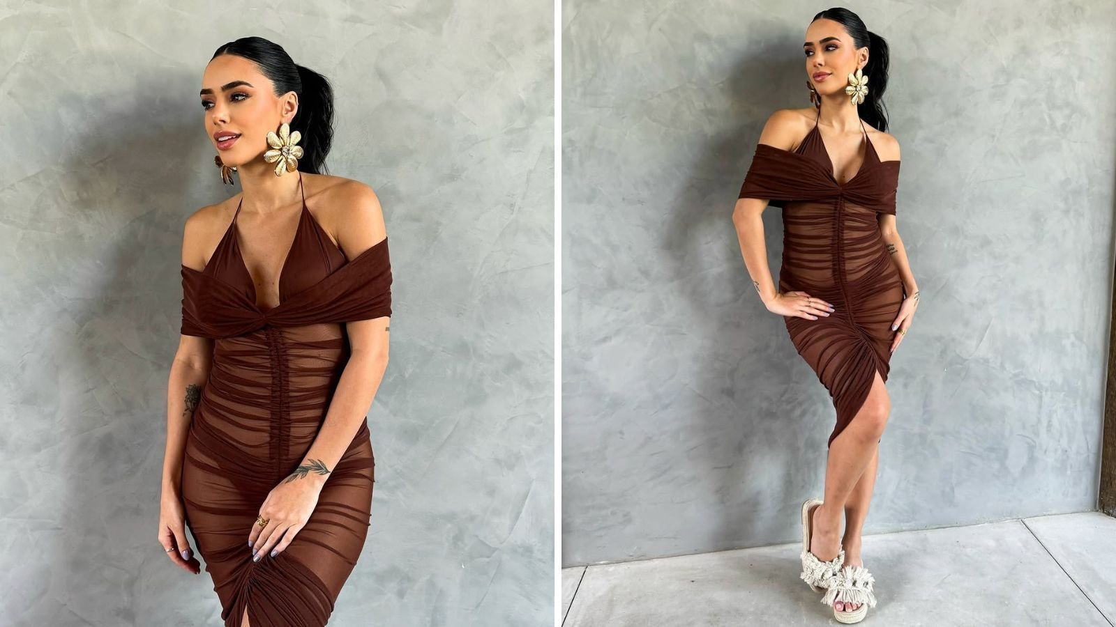 Bruna Biancardi usa vestido de R$ 600 em festa de Neymar; veja detalhes