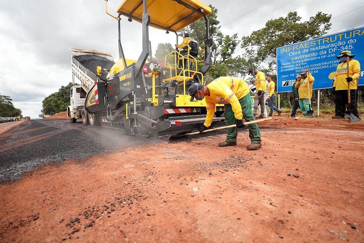 DF-345, em Planaltina, terá trecho de 9,6 km reformado com investimento de R$ 16,1 milhões