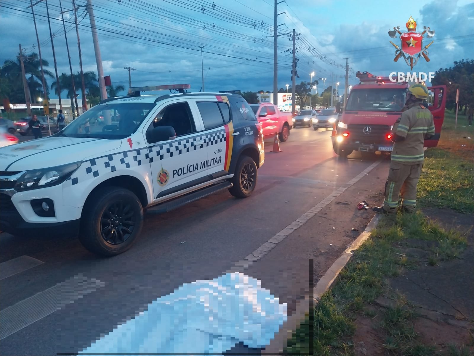 Idosa morre atropelada por moto no Jardim Botânico