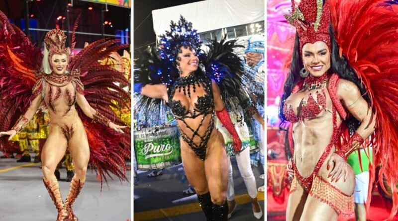 Carnaval 2025: veja looks das famosas na 1ª noite de desfiles em SP