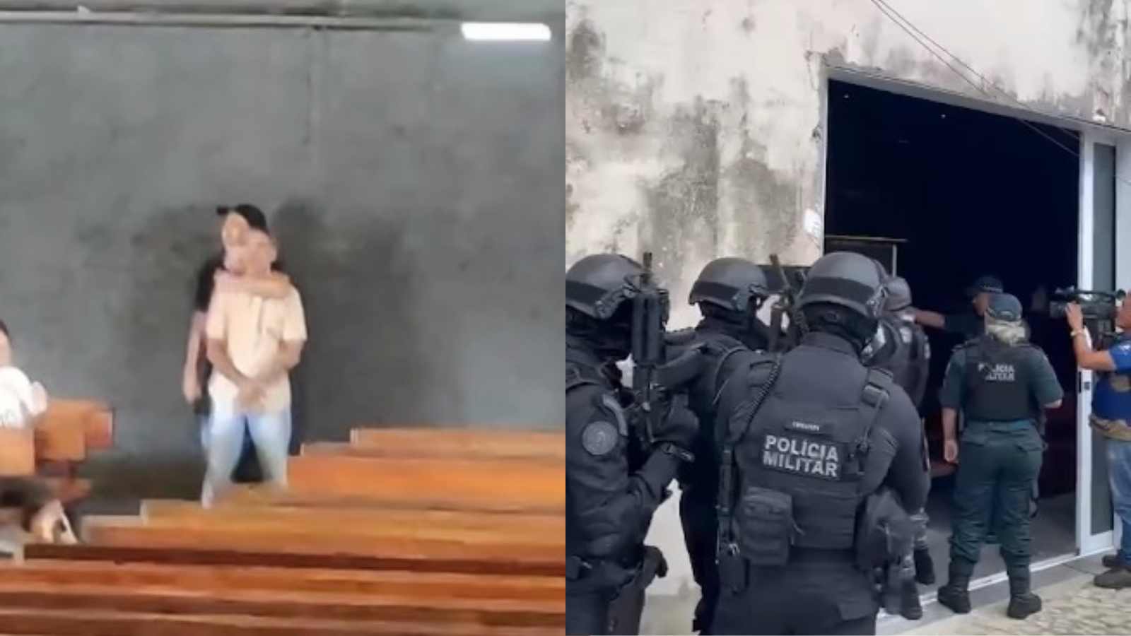 Homem é feito refém dentro de igreja em Belém