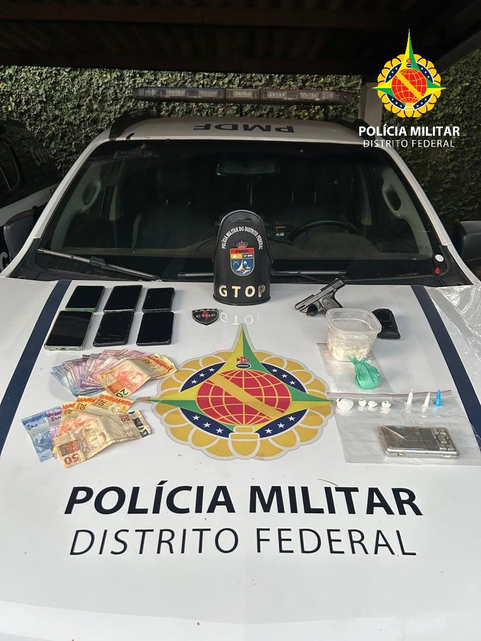 Seis indivíduos foram presos por tráfico de drogas durante operação conjunta entre a PMDF e a PCDF na Estrutural